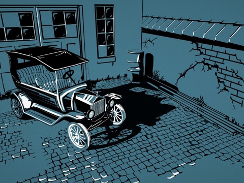 老爷车T型su模型