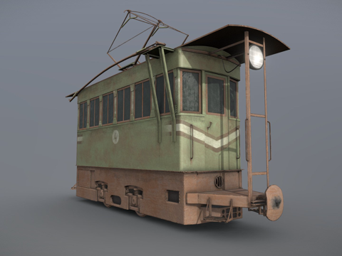 窄轨电力机车su模型