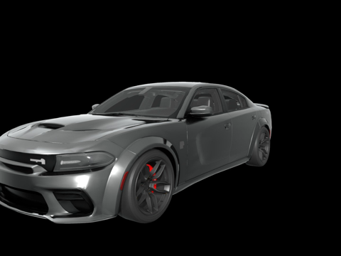 款道奇挑战者SRT地狱猫红眼su模型
