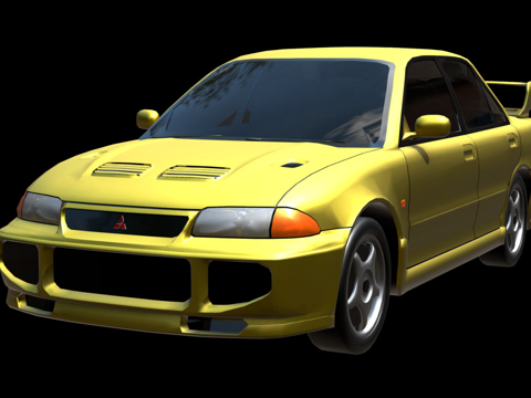 三菱蓝瑟Evo 3su模型