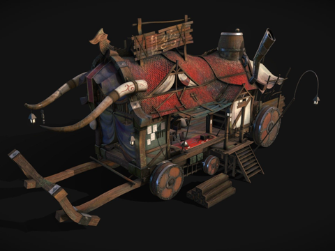 移动奇幻商店su模型