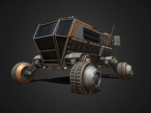 火星漫游车2su模型