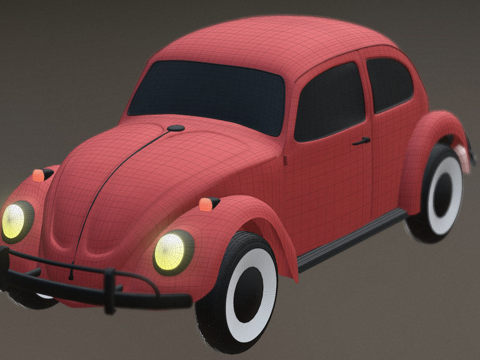 大众甲壳虫su模型