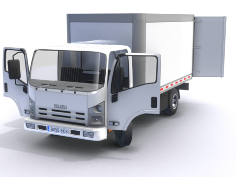 五十铃运输车su模型