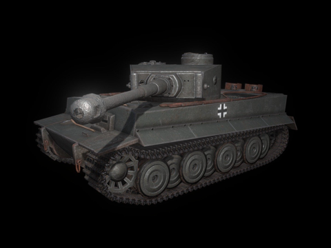 虎式一号六型坦克su模型