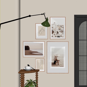 现代装饰画 挂画 画框挂画 装饰画组合 玄关挂画 装饰品su模型