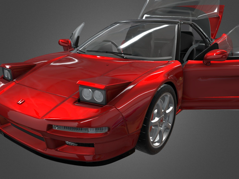 一九九四本田NSX TypeR详细3d模型