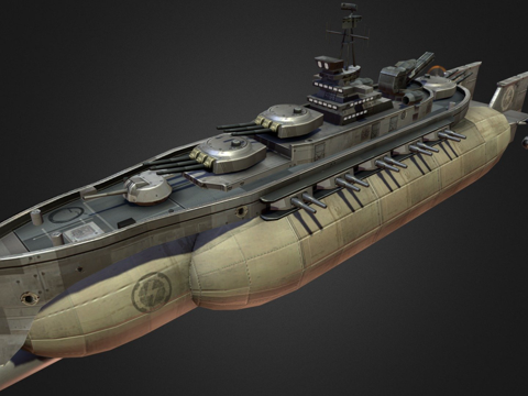 风暴围攻飞艇su模型