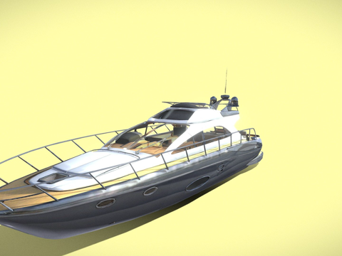 游艇第二版su模型