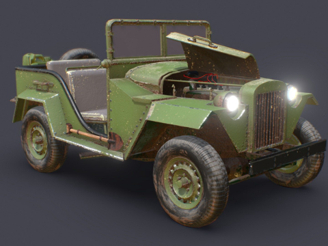 无预算苏联吉普su模型