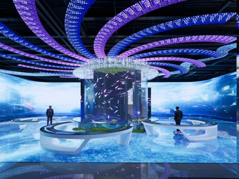 未来科技展厅su模型
