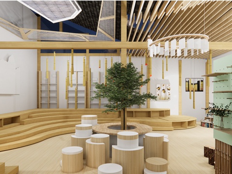 手工非遗文化展厅 木作展厅su模型