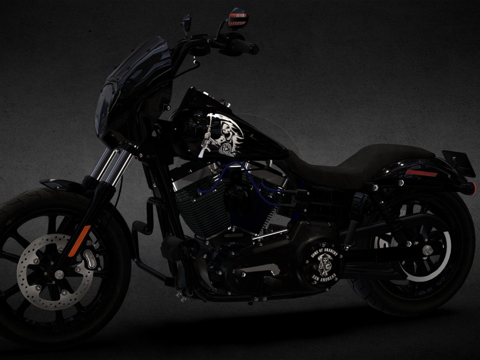 哈雷戴维森 戴纳 街头鲍勃 混乱之子su模型