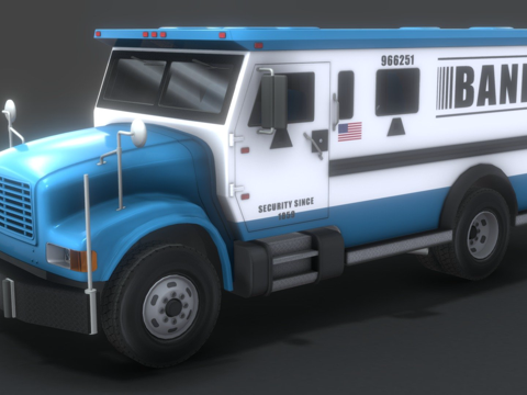 装甲运钞车su模型