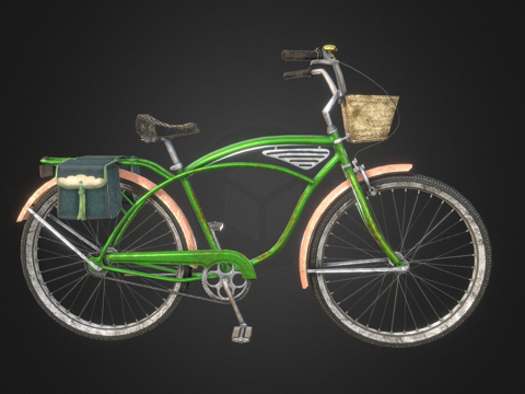 Schwinn巡洋舰自行车su模型