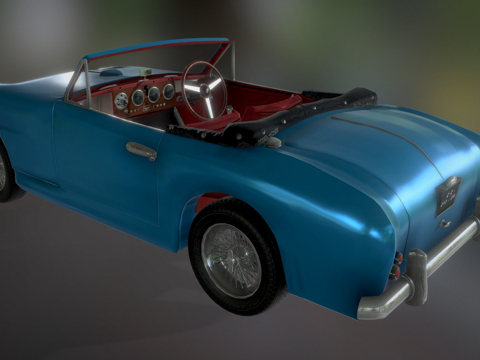 阿斯顿·马丁DB24敞篷1955进行中su模型