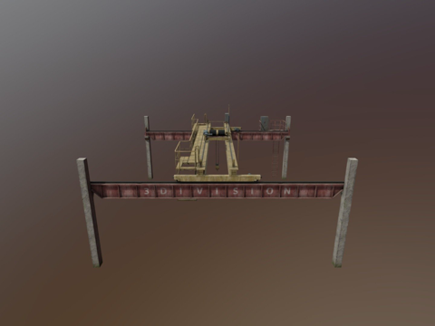 高架起重机su模型