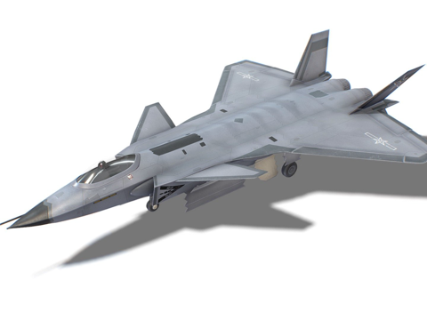 J20 黑鹰喷气式战斗机飞机su模型