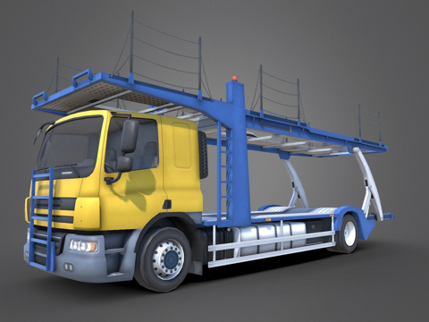 汽车运输卡车su模型