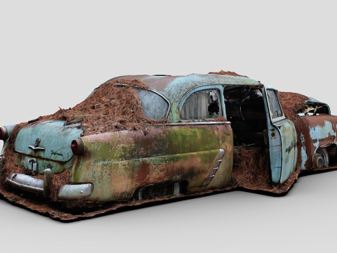 松针汽车原始扫描su模型