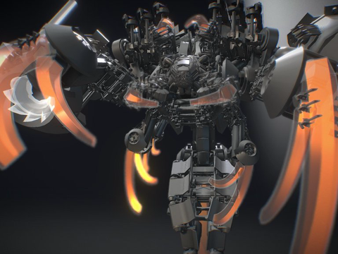 ZBrush 4R4如何使用插入网格绘制机甲.3su模型