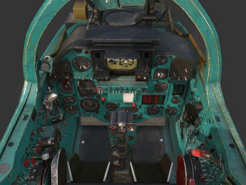 米格23鞭挞者驾驶舱su模型