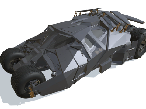 蝙蝠车翻滚者蝙蝠侠汽车su模型