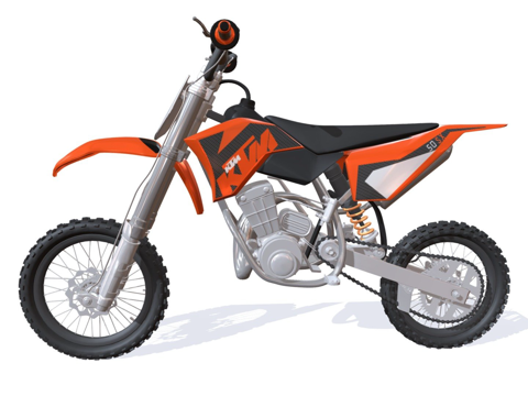 KTM越野摩托车su模型