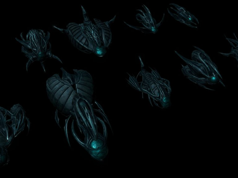 太空船建造者7异形主题su模型