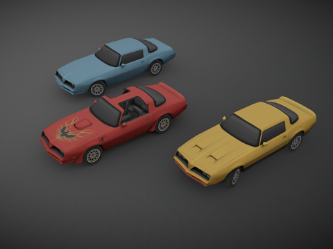 庞蒂亚克火鸟su模型