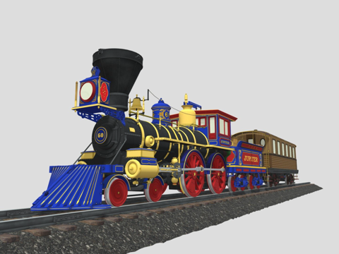 木星 蒸汽火车 1868su模型