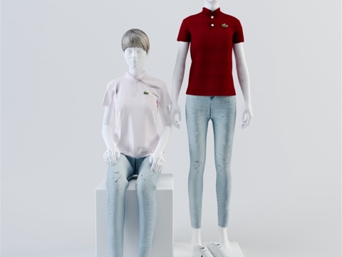 LACOSTE 姿势 W013d模型