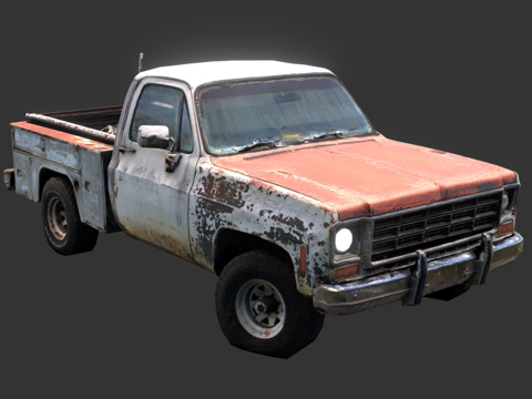 多功能卡车游戏就绪版本扫描su模型