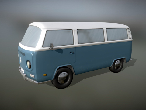 大众T2露营车su模型