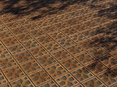 现代户外地砖 铺路砖 路面 铺装 地砖铺贴3d模型