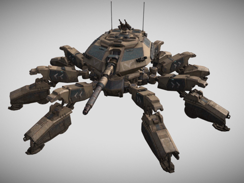 蜘蛛坦克su模型