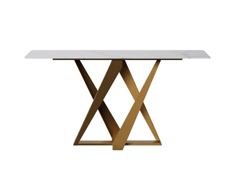 现代简约餐桌 餐桌 简约餐桌 方形餐桌 木质餐桌3d模型