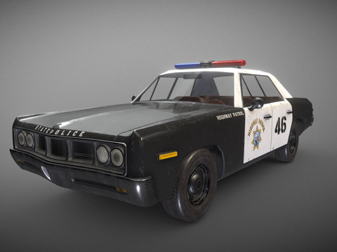 道奇Polarao 1969警车su模型