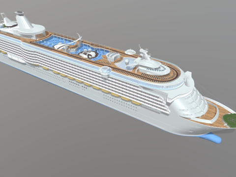 通用客运游轮su模型