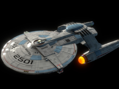 USS萨拉托加星际迷航粉丝设计su模型