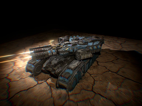 科幻MK3坦克su模型