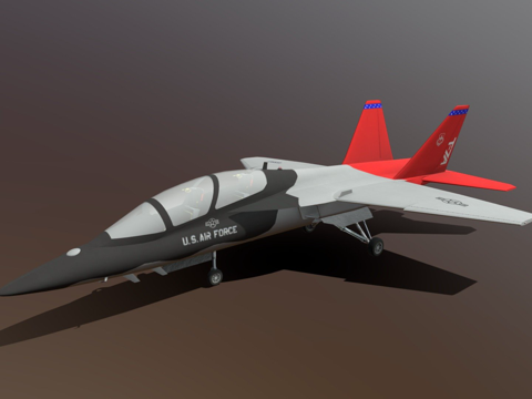 波音萨博T7a红鹰su模型