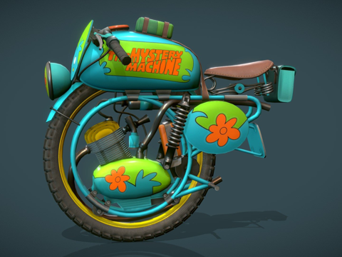 单轮摩托车神秘机器单轮摩托车挑战su模型