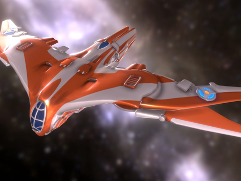 银河护卫队复仇者联盟贝纳塔尔飞船su模型