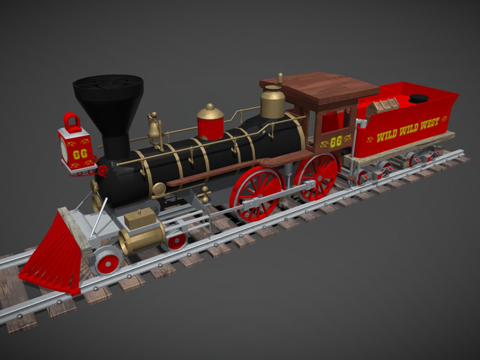 蒸汽火车su模型