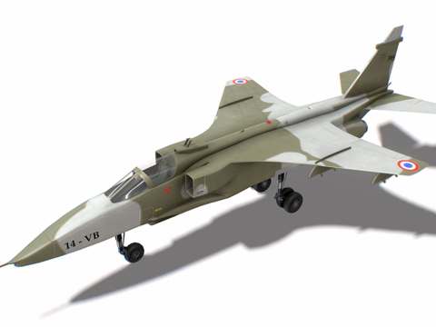 捷豹喷气式战斗机su模型