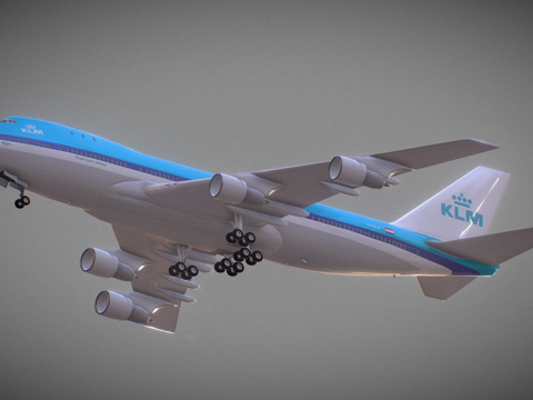 波音747 b747荷兰皇家航空su模型