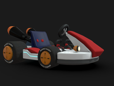 马里奥卡丁车su模型