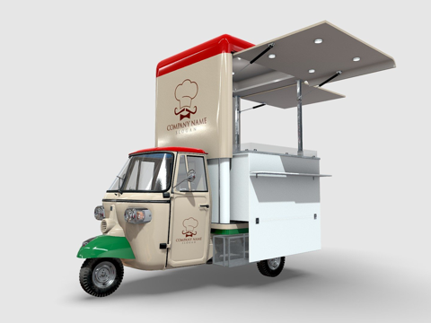 比亚乔Ape V曲线食品轨道su模型