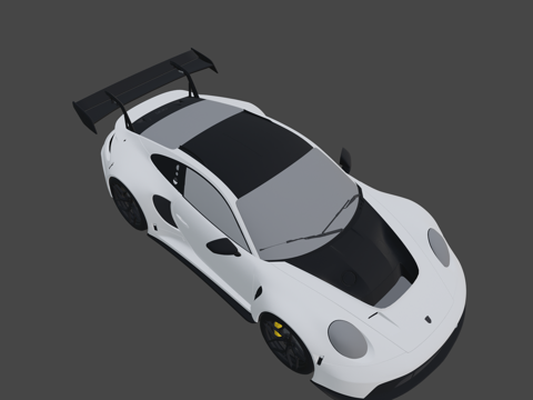 保时捷 911 992 GT3R 街头凯文su模型